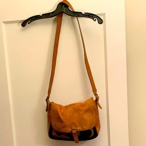 Vintage Leather and Suede Western Bag